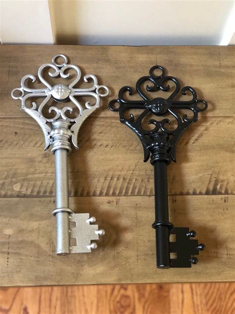 large metal keys for wall